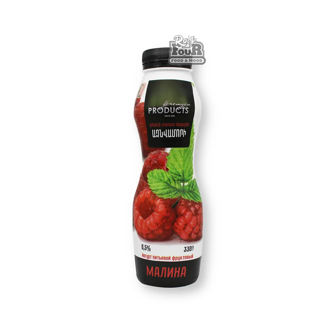 Drinking raspberry yogurt "Yeremyan Products" 0.5% 330g